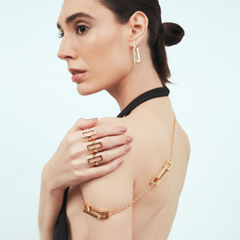 Geometric Open Rectangle Ring