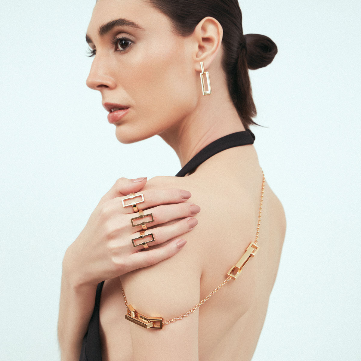 Geometric Open Rectangle Ring