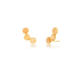 earcuff with 3 rutile stones