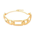 18K Gold-Plated Open Link Choker Necklace