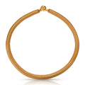 Deep gold waxed cord necklace with knot closure for pendants