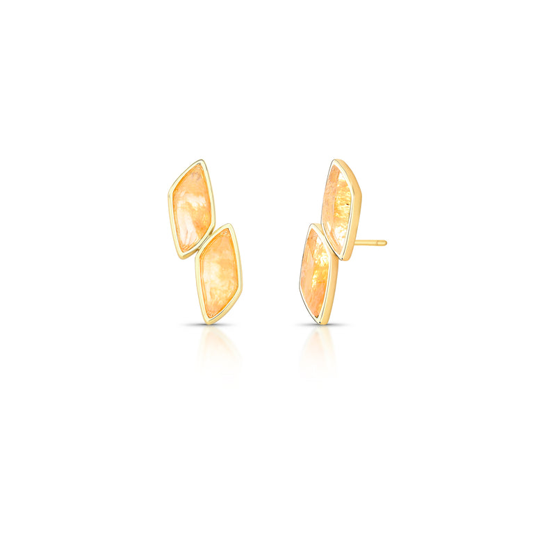 Ear Cuff Earrings with Two Navette Crystals