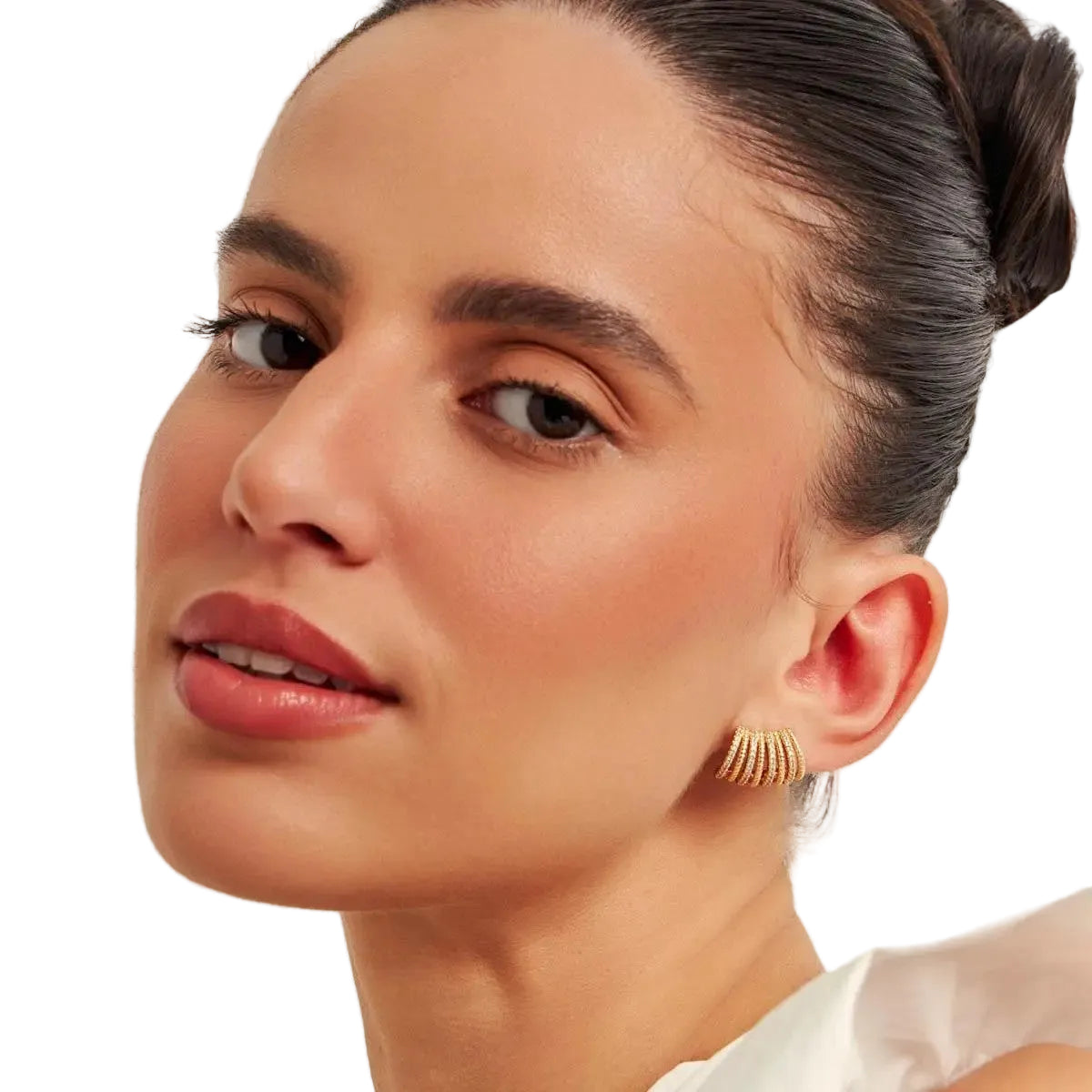 Eight loop earrings