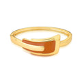 Geometric Enamel Bracelet – 18K Gold-Plated