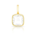Pendant with a square crystal clasp - Transparent