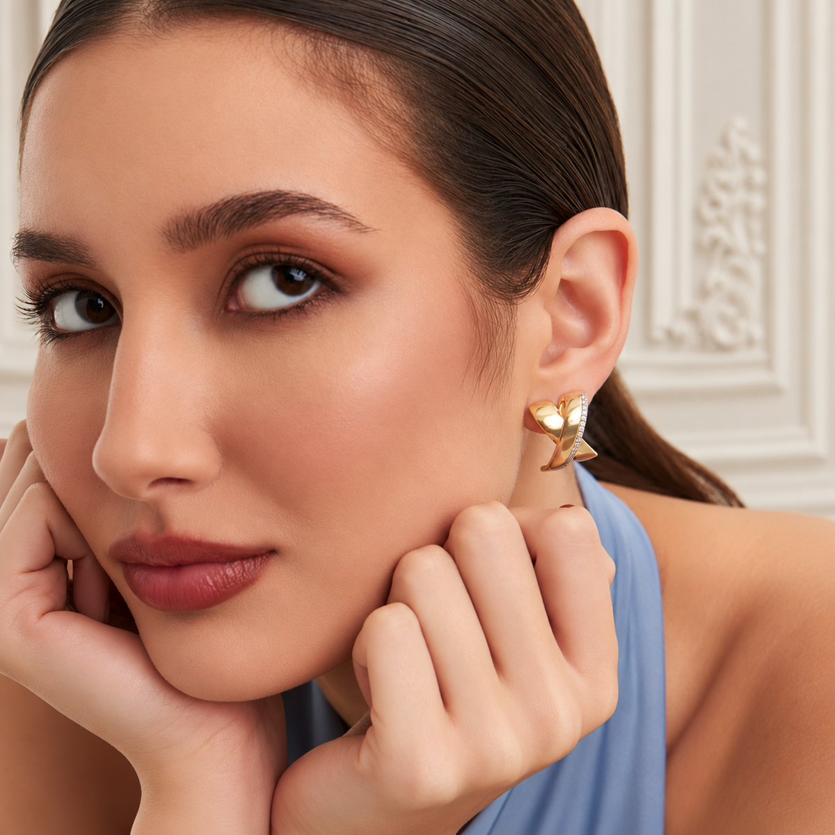 Infinity Cross Earrings