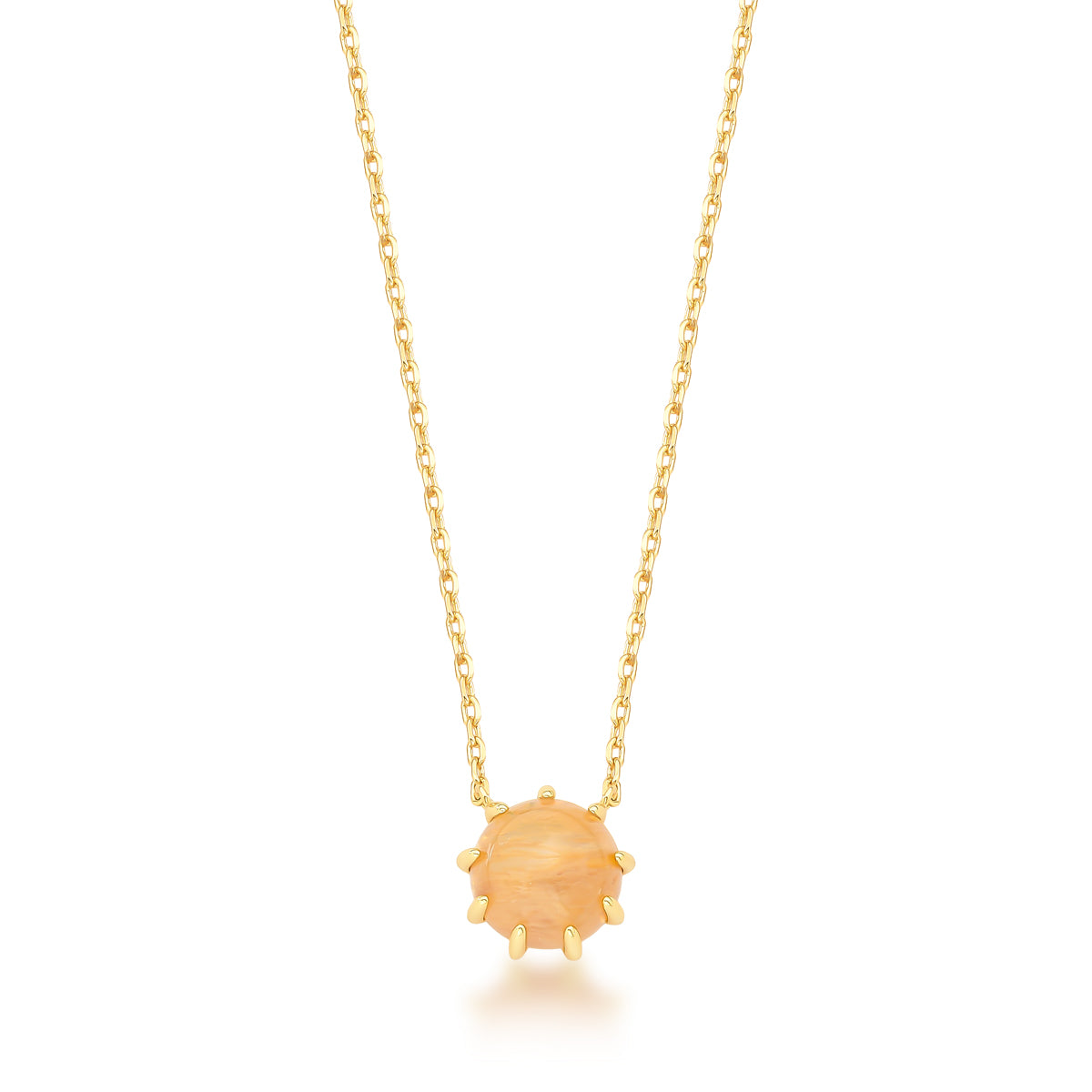 Necklace with a Rutile pendant