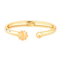 Rutilated Quartz Bracelet with Prong Setting – 18K Gold Plated