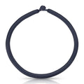 Waxed Cord Necklace with Knot Closure - Blue