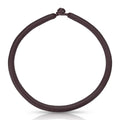 Waxed Cord Necklace with Knot Closure - Brown