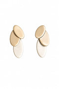 Triple-leaf earrings
