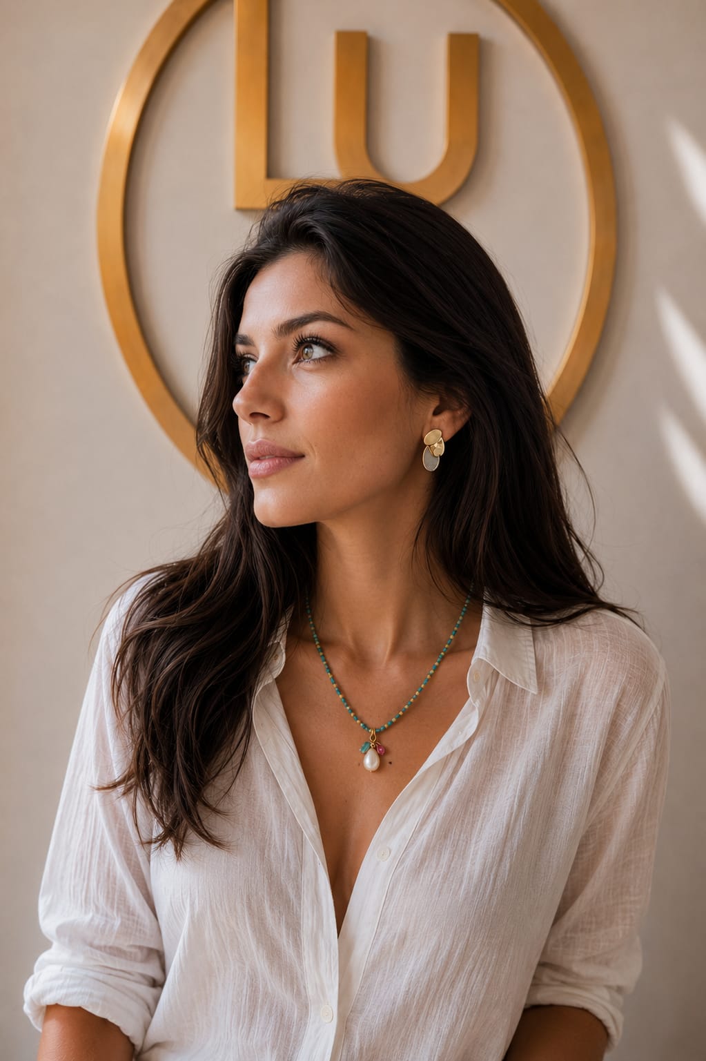 Triple-leaf earrings